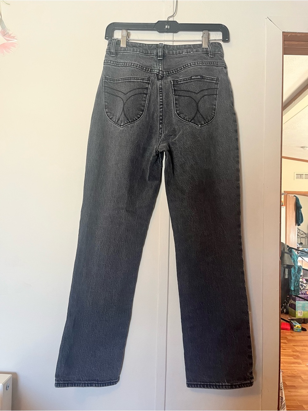 ROLLA'S Women's Black Straight-Leg Jeans High Rise